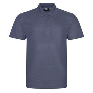 PRO RTX Mens Polyester Polo Shirt / Solid Grey